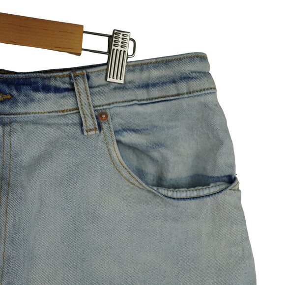 Vintage Wild Fable Two-Tone High-Rise Denim Shorts Sz 18/34R - Picture 3 of 6